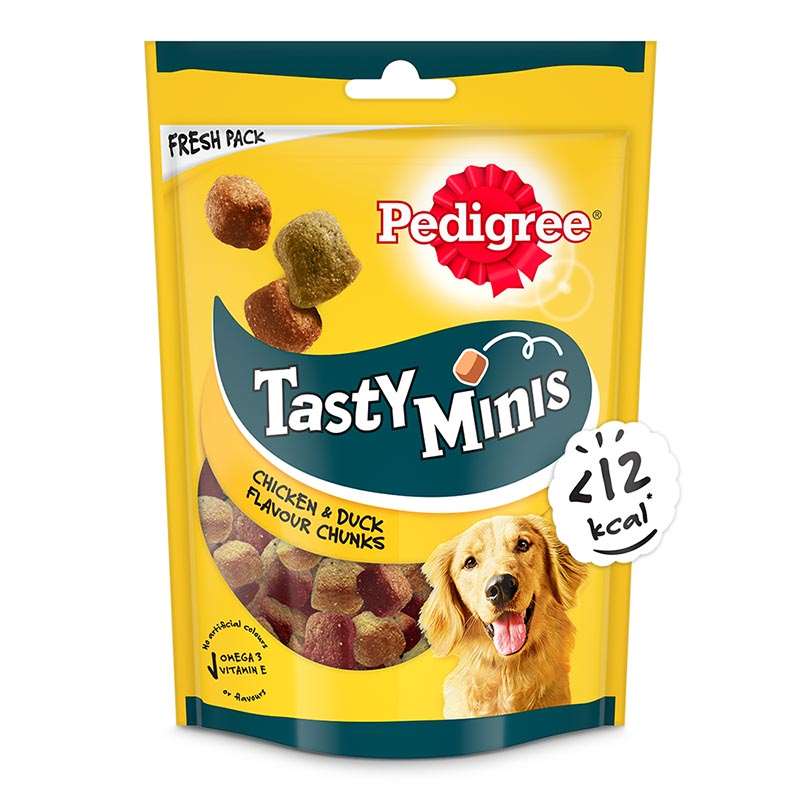 PEDIGREE® Tasty Minis Cubes Adult Dog Treat, Chicken & Duck Flavour Chunks