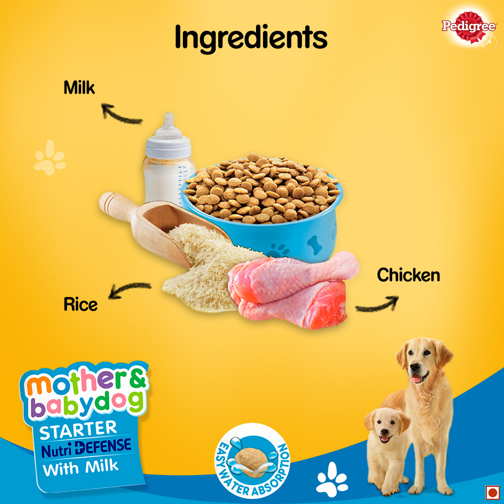 PEDIGREE® Starter Nutri Defense With Milk Pregnant/ Lactating Mothers & Pups (3-12 Weeks) Dry Dog Food