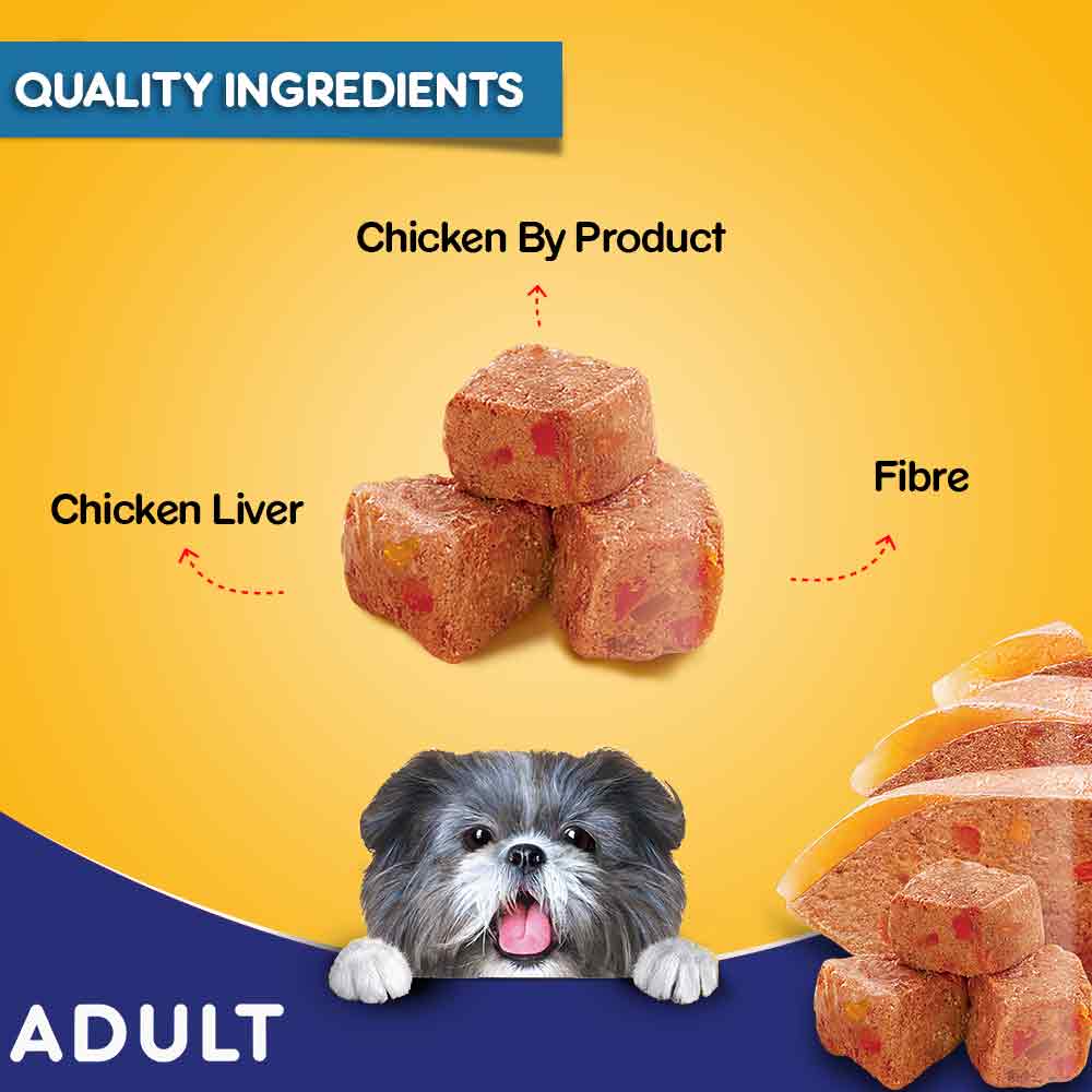 PEDIGREE® Adult Chicken Grilled Liver in Loaf with Vegetables