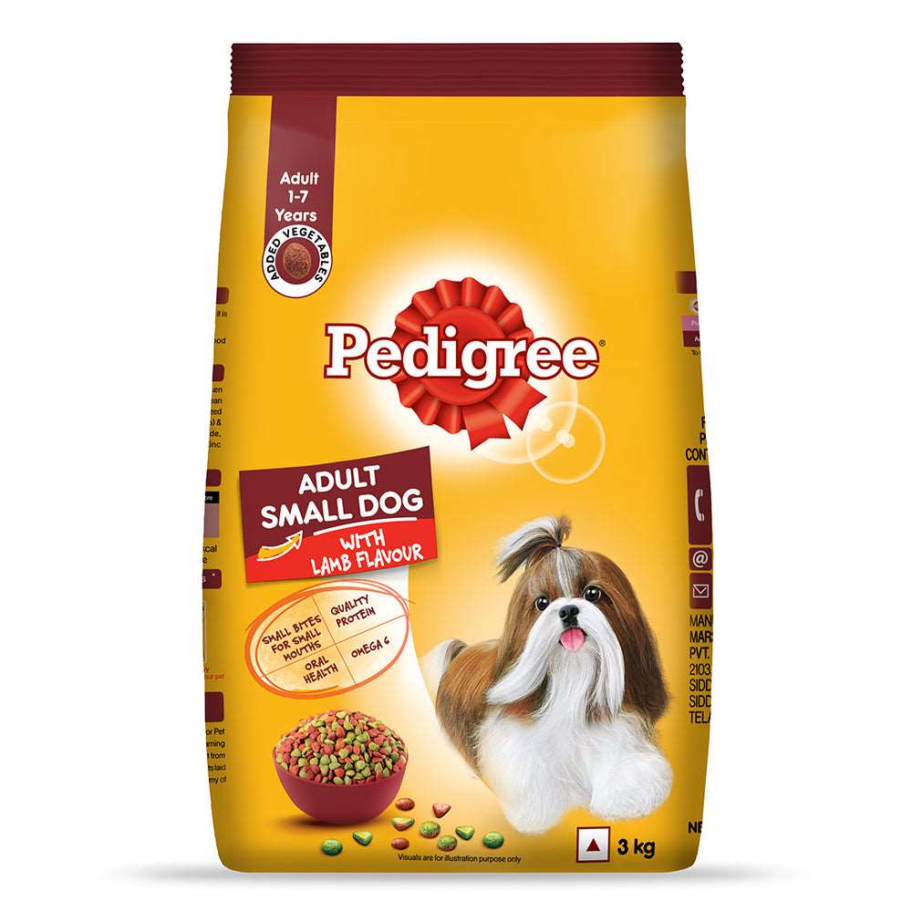 PEDIGREE® Adult Small Dog Dry Food - Lamb & Veg Flavour