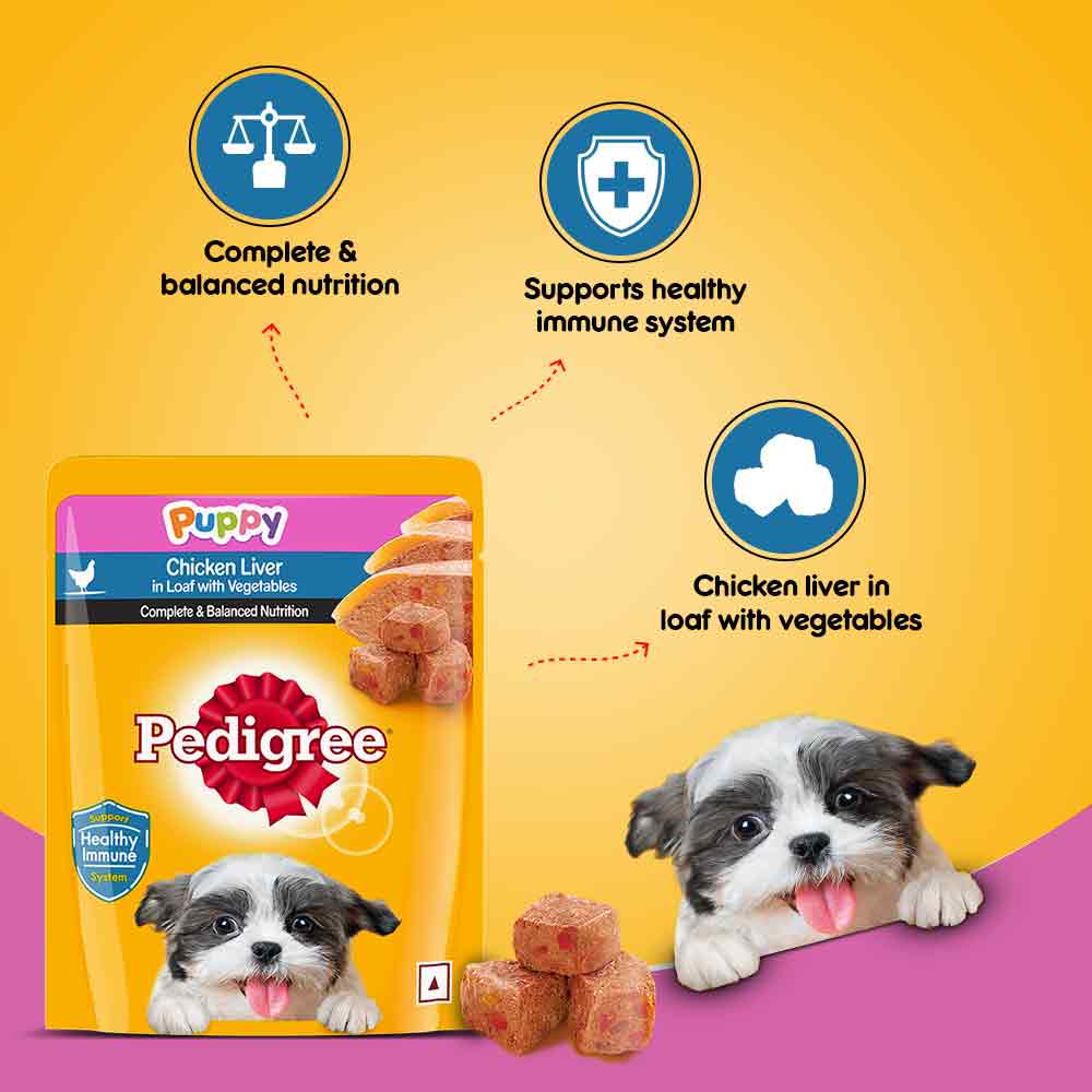 PEDIGREE® Puppy Chicken Liver in Loaf with Vegetables