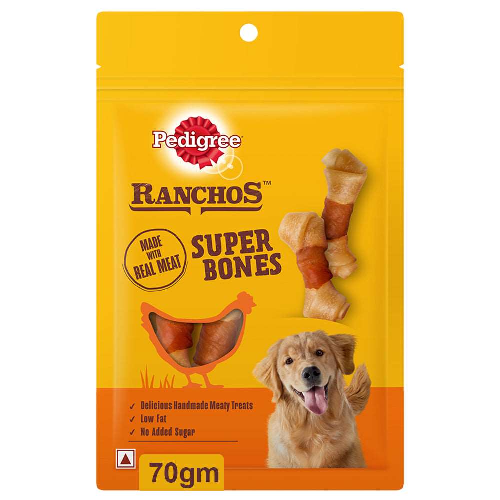 PEDIGREE® RANCHOS™ Super Bones - Chicken & Milky flavour